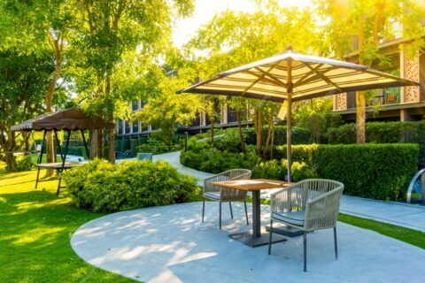 Commercial backyard construction